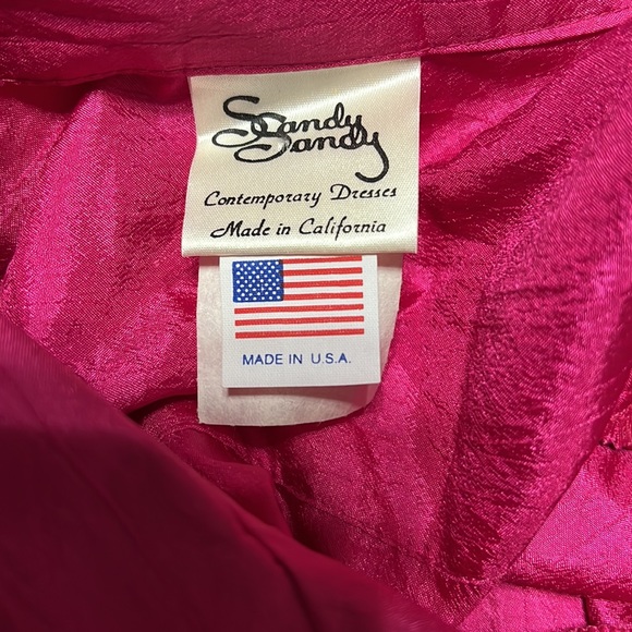 Sandy Sandy vintage pink jumpsuit with belt, size 8 - Picture 9 of 12